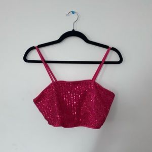 Pink Sparkly Croptop